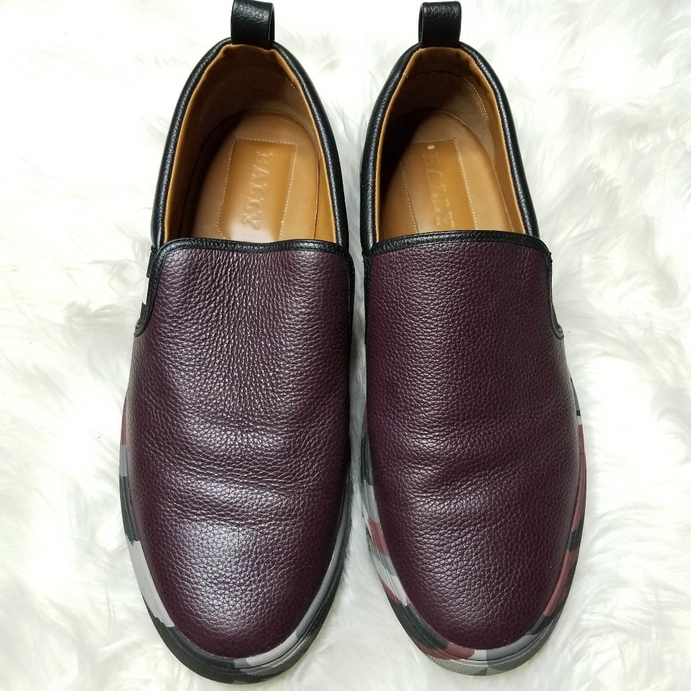 Bally Herald Leather Slip-On Sneaker Camo sole Men